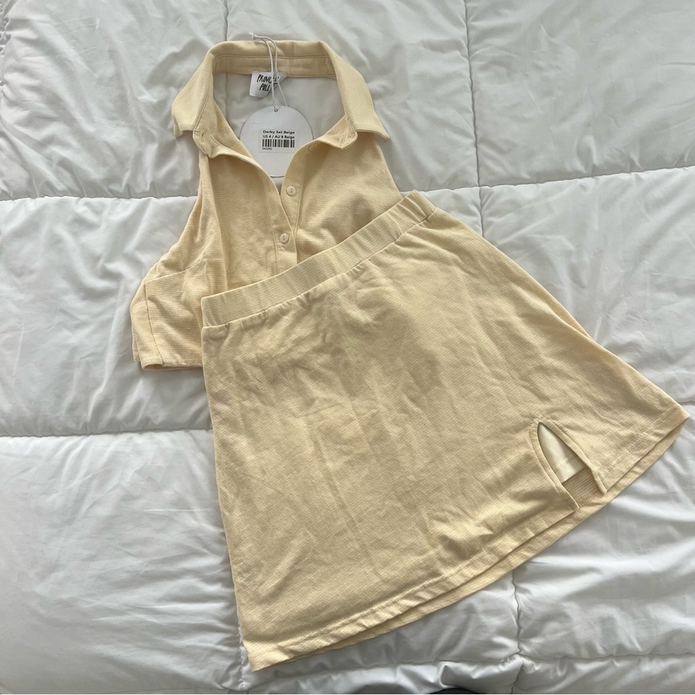 Princess Polly crop top skirt set